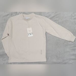 Zara Cream Long Sleeve Top